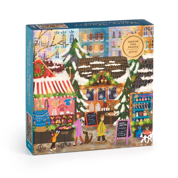Galison Merry Market 1000pc foil puzzle