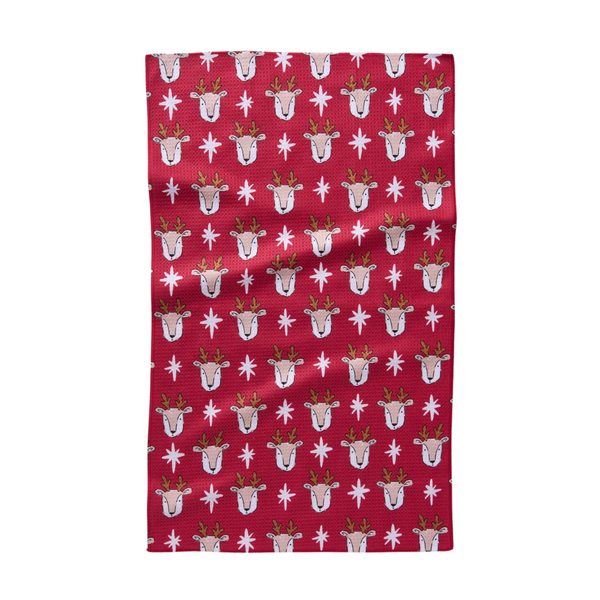 Geometry: Reindeer Star Tea Towel