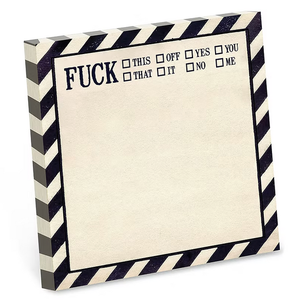 Bad Betty: Fuck This, That, Off Sticky Notes