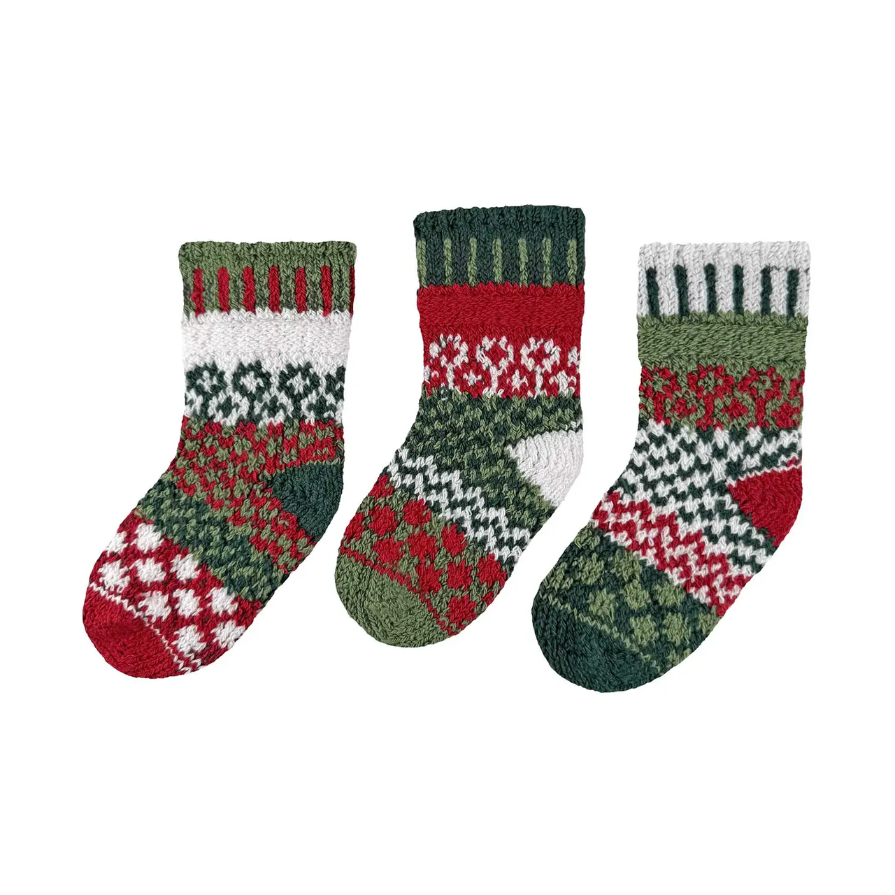 Solmate: Baby Socks, Holiday Gumdrop