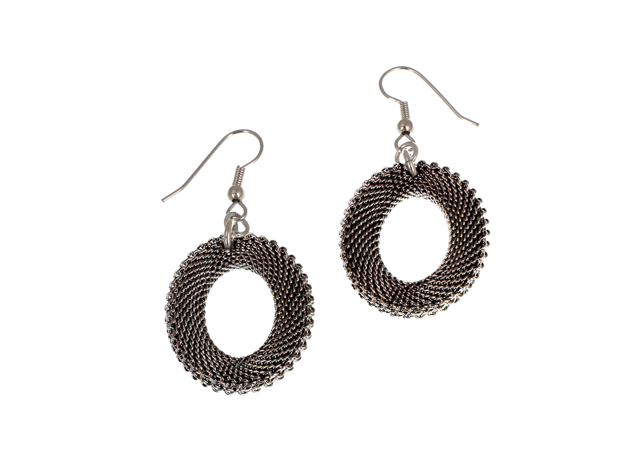 Erica Zap: Oval Mesh Drop Earring