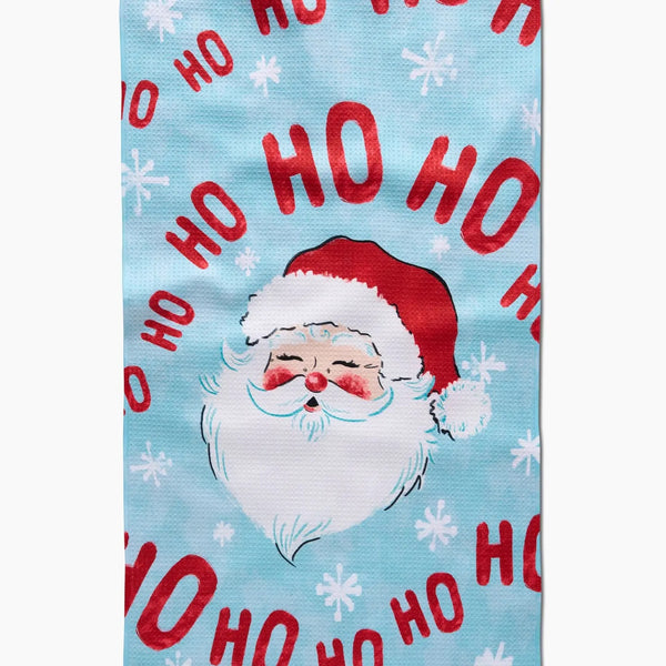 Geometry: Merry Santa Claus Tea Towel