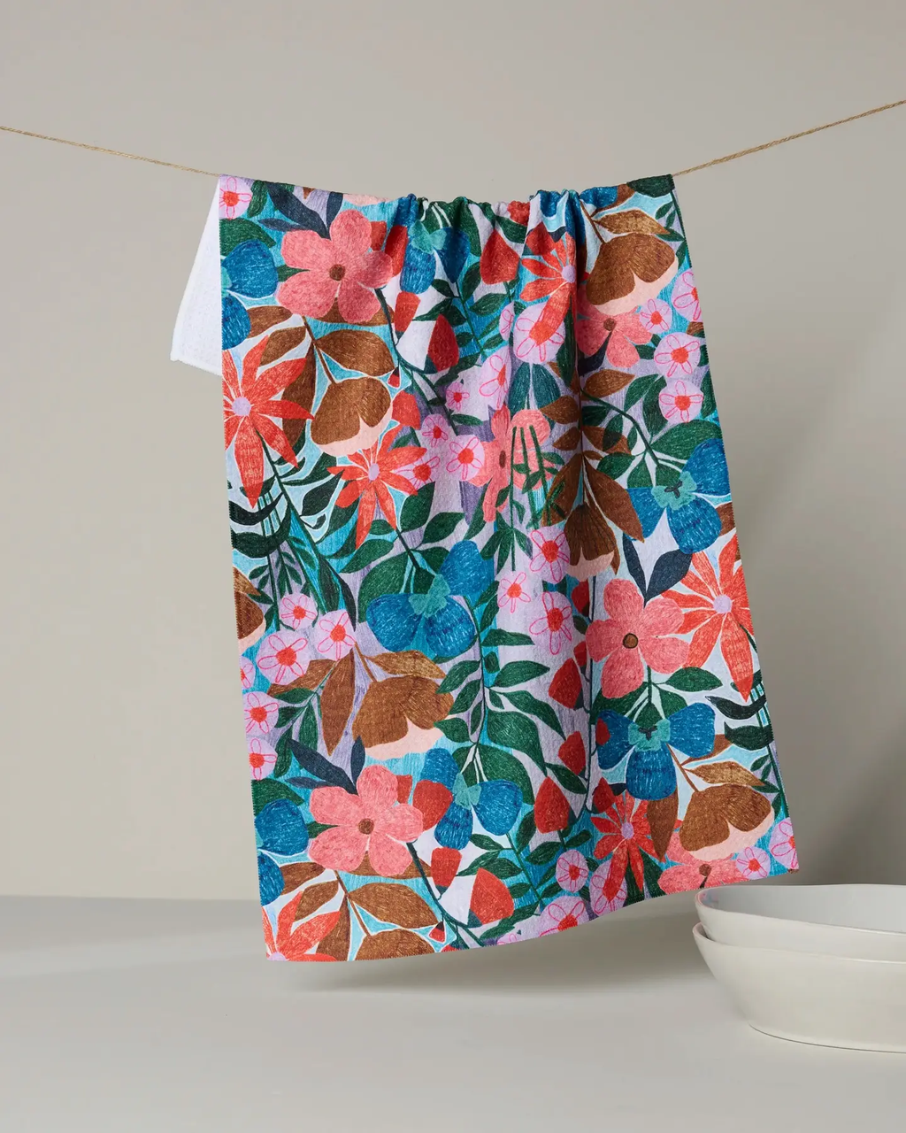 Geometry: Bloom Entangled Tea Towel