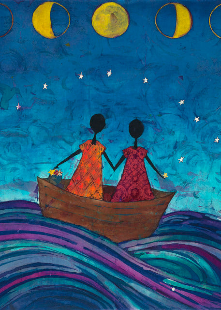 Lisa Telling Kattenbraker: "They left a trail of stars to follow home" unframed print