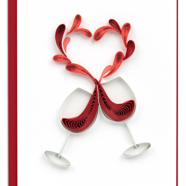 Quilling Card: Toast to Love Mini Enclosure Card
