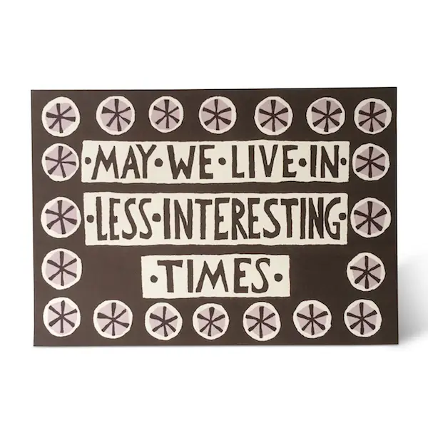 Cambridge Imprint: Less Interesting Times Card