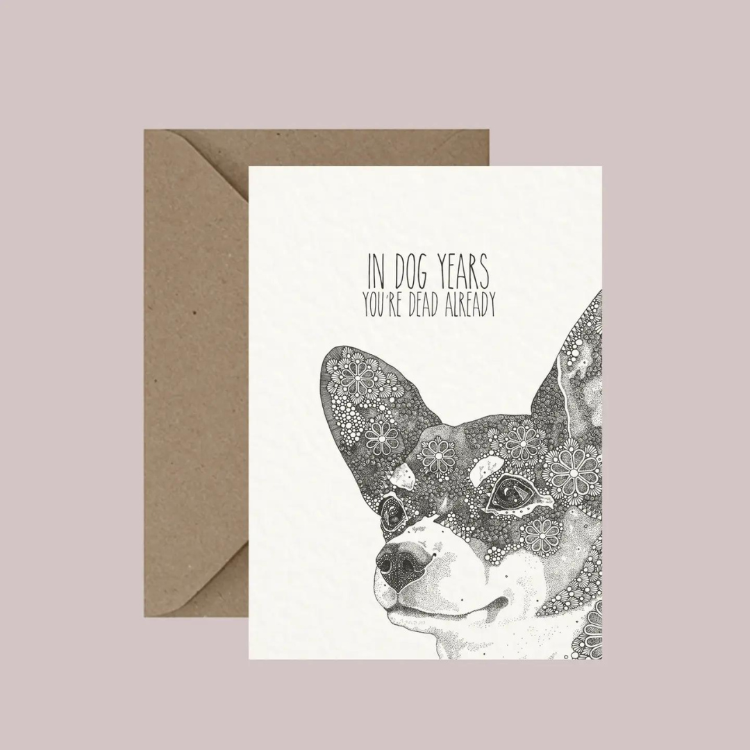 Little Dot Creations: Dog Years Card