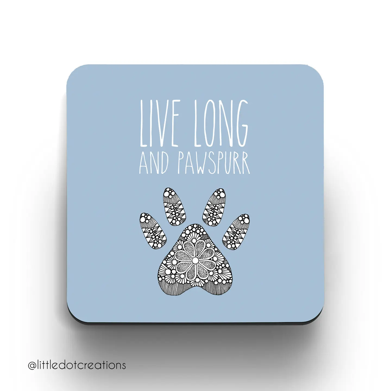 Little Dot Creations: Live Long and Pawspurr Coaster