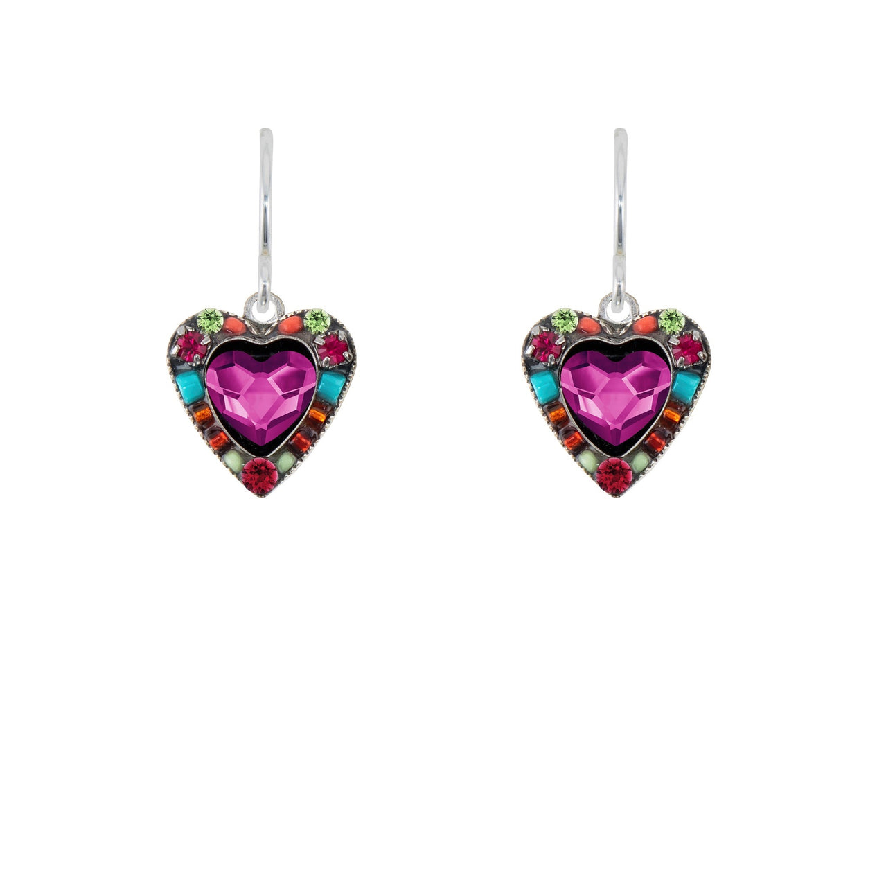 Firefly: Heart Collection, Rose Earrings, (7557)