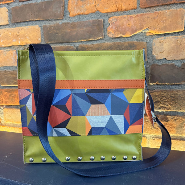 Hardwear by Renee: Box Bag, Green Rainbow