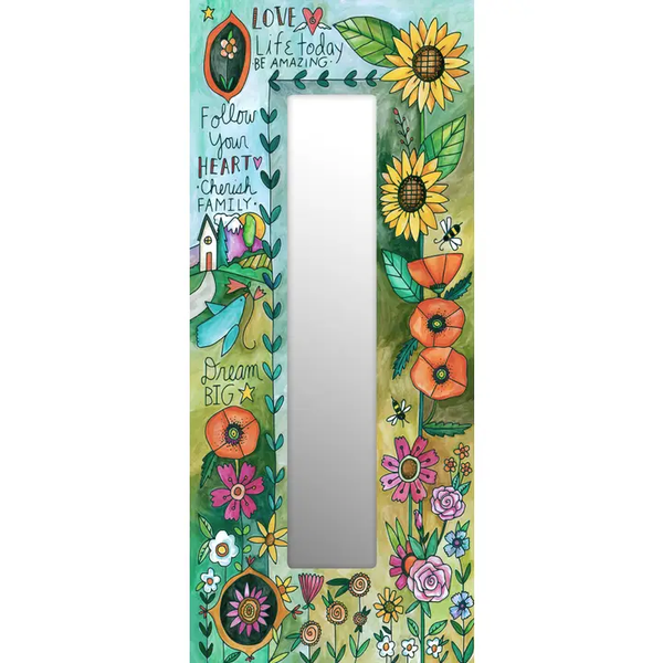 Sticks: "Blossom" Rectangle Mirror