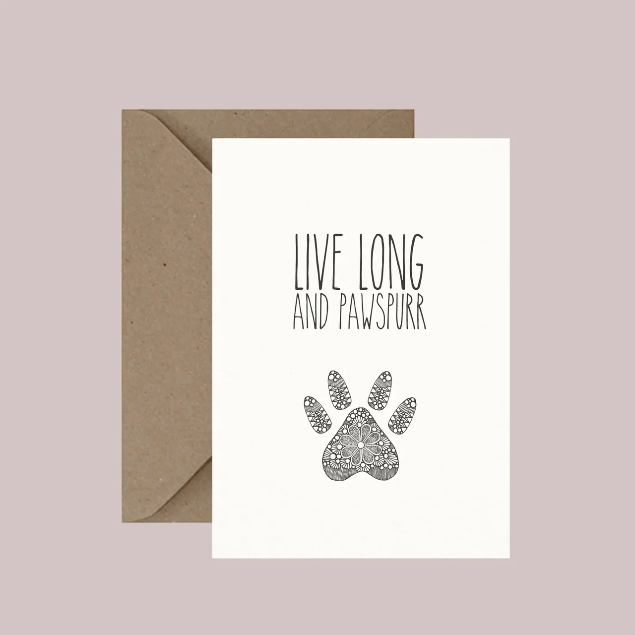 Little Dot Creations: Live Long & Pawspurr Card