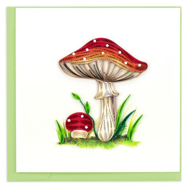 Quilling Card: Wild Mushroom