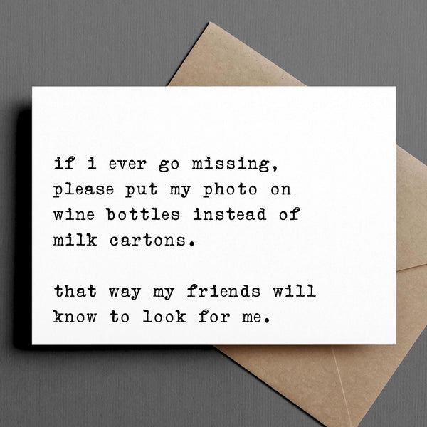 Ink and Attitude: If I Ever Go Missing