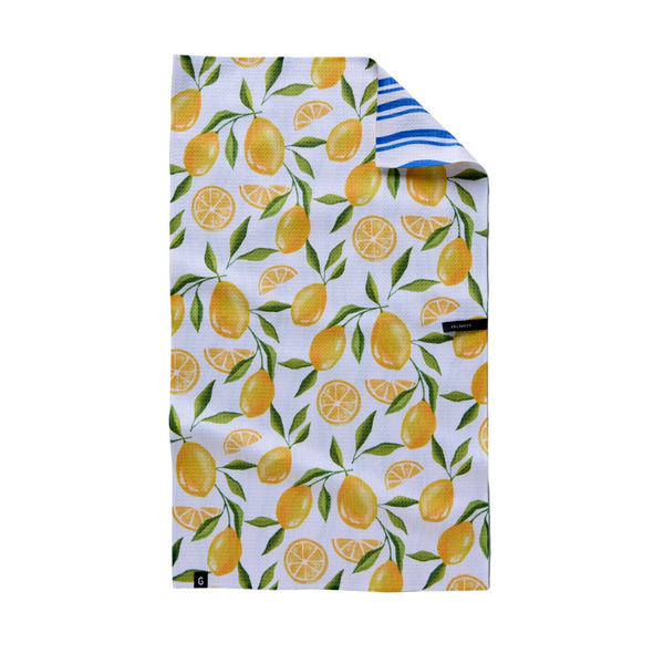 Geometry: Lemon Bliss Tea Towel (double-sided)