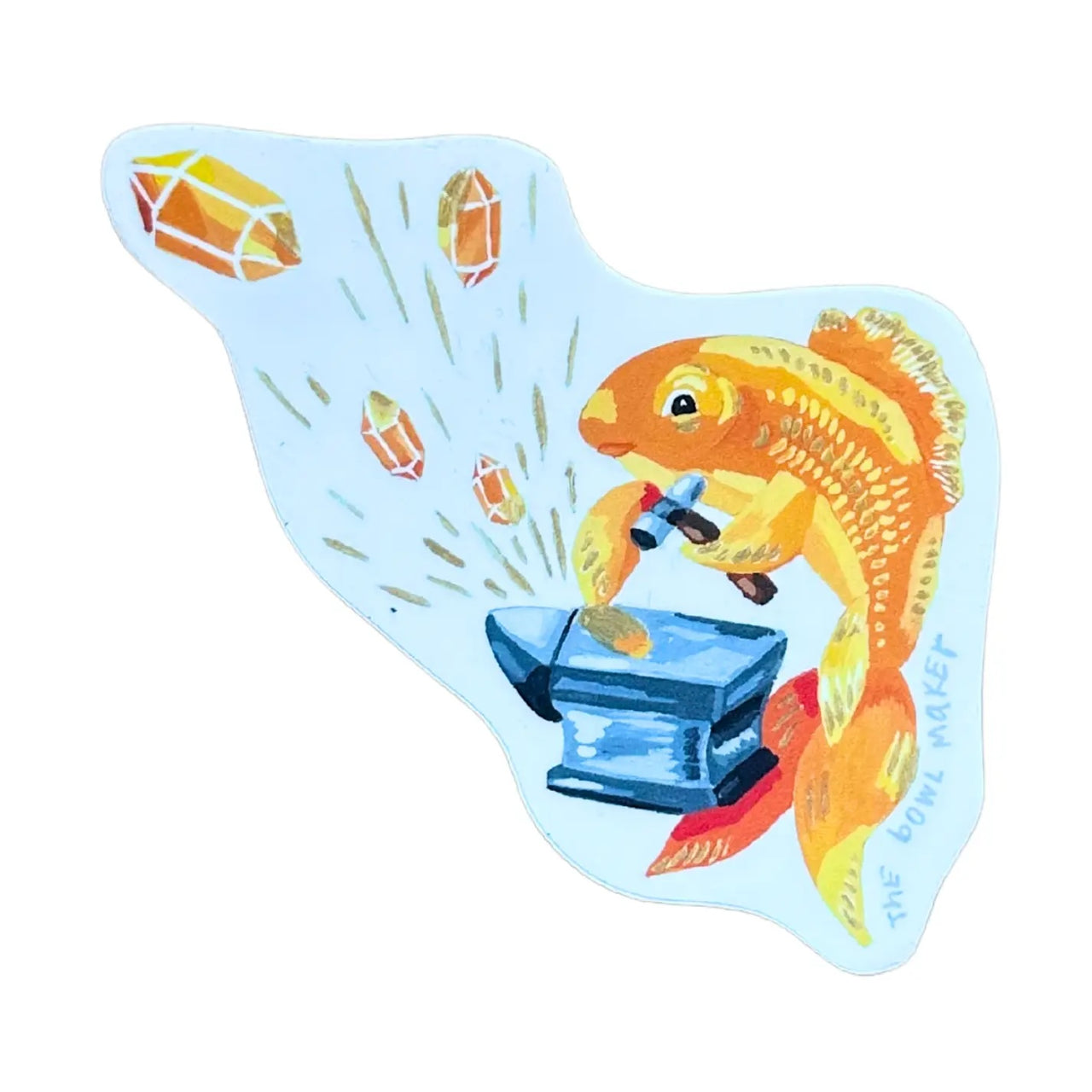 Cary Lane: Goldfish Sticker