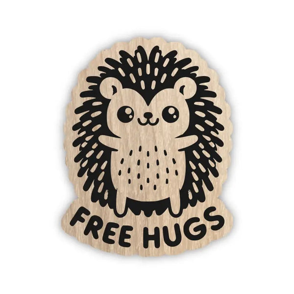 Zootility: Free Hugs Hedgehog Eco Sticker