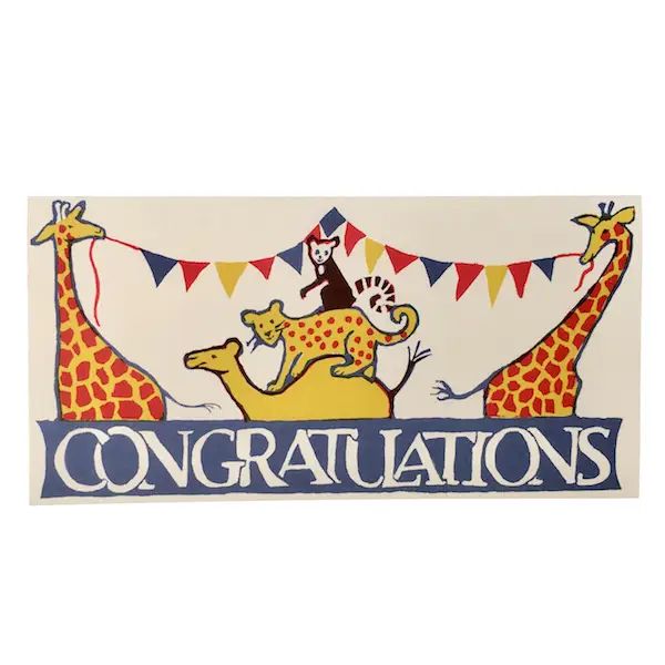 Cambridge Imprint: Circus Congratulations Long Card