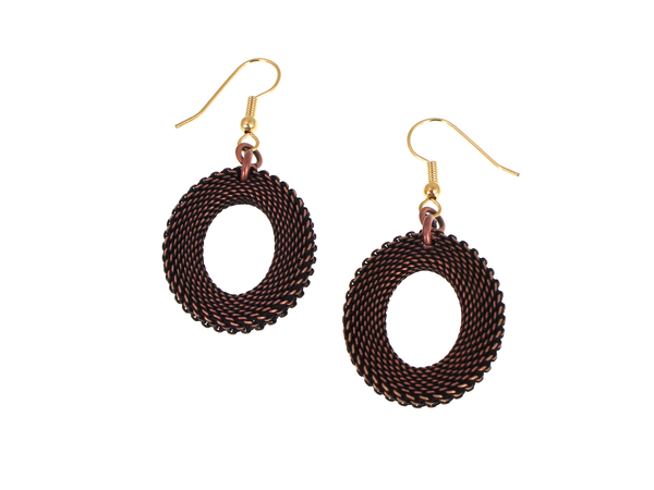 Erica Zap: Oval Mesh Drop Earring