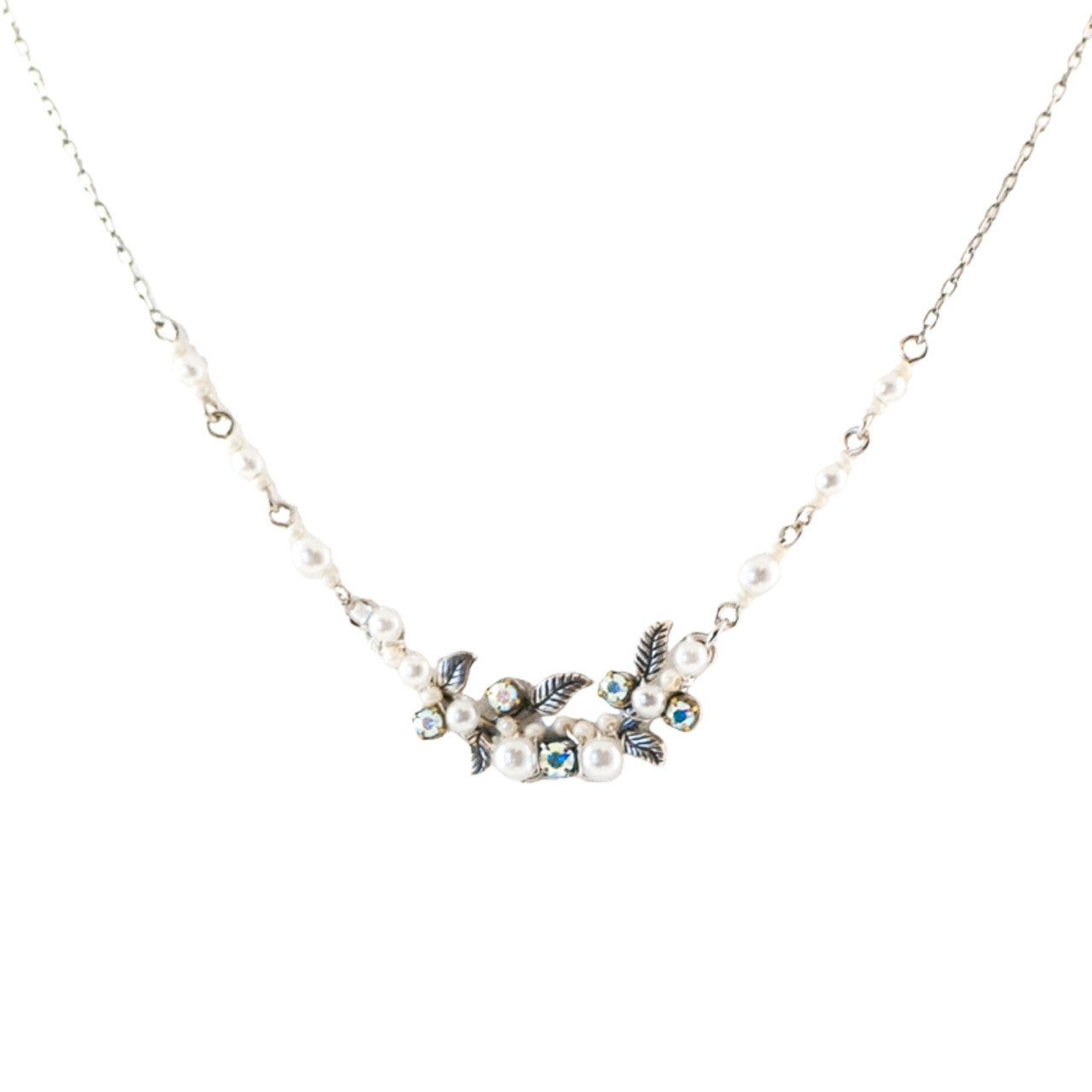 Firefly: Petite Flora Pearl Necklace (8188)