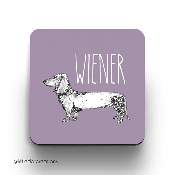 Little Dot Creations: Wiener Coaster