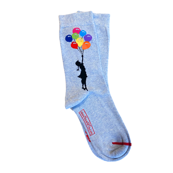 Art Sox: Girl Floating Away (sz 6-9)