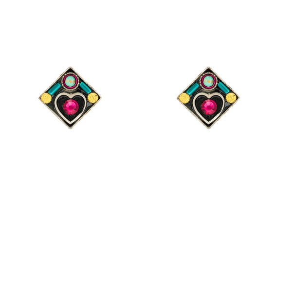 Firefly: Heart Stud Earrings (E719P)