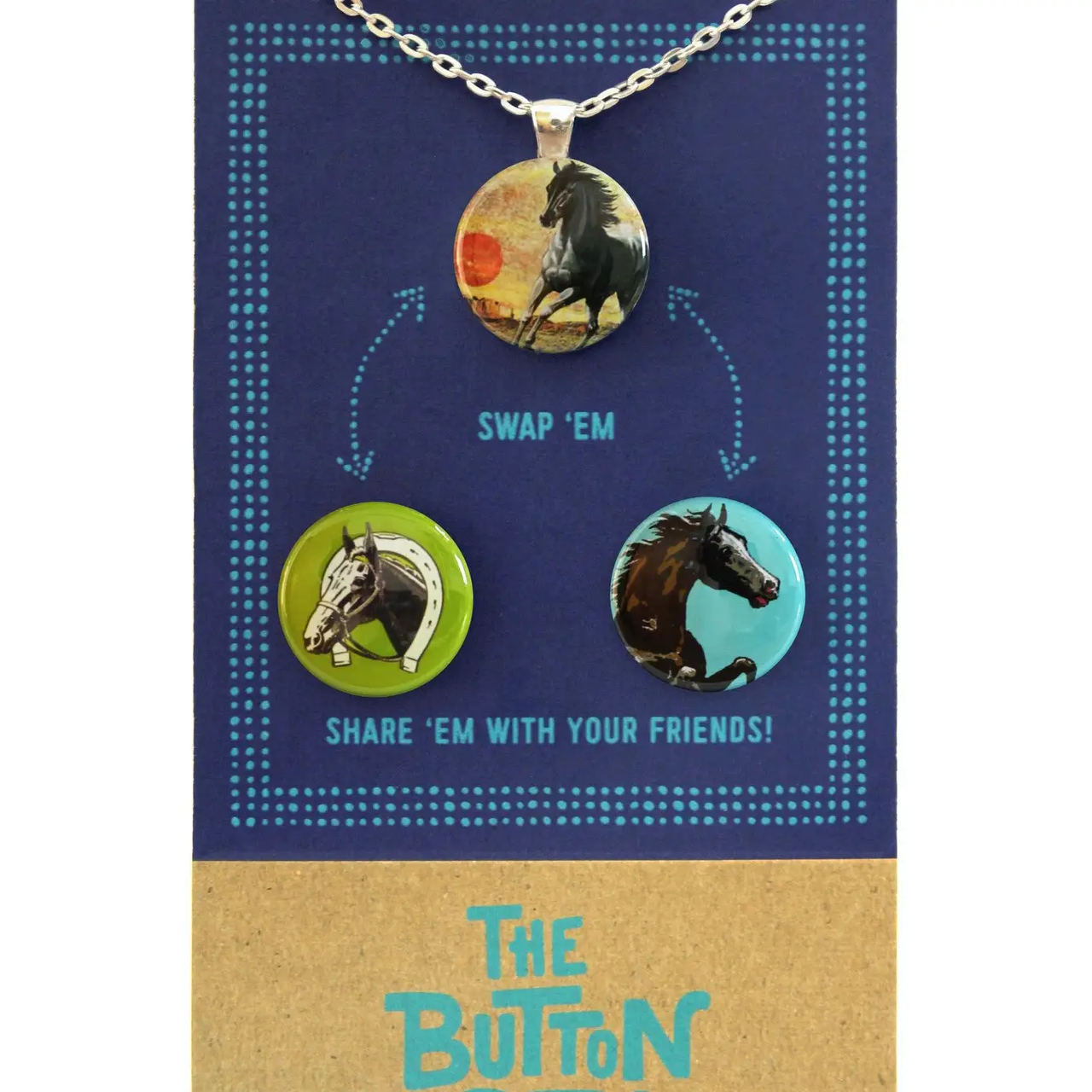 The Button Girl: Magnet Necklace Set