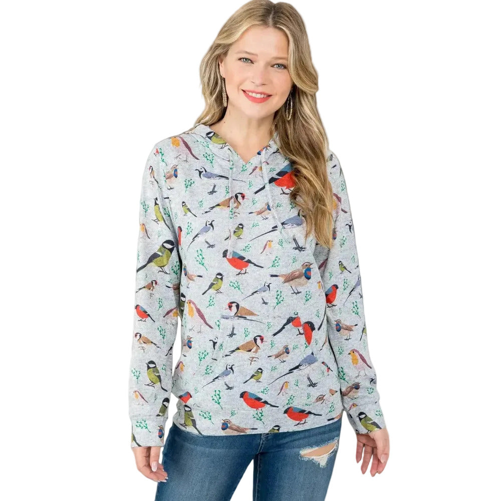 LA Soul: Bird Print Hoodie