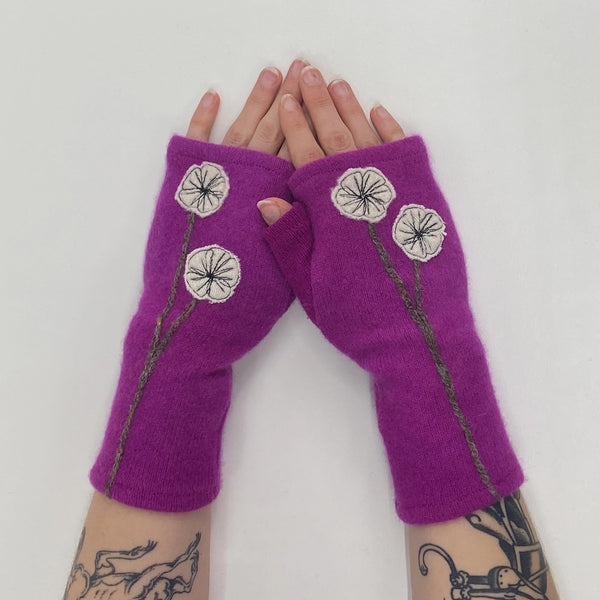 Sardine Clothing Co: Cherry Blossom Fingerless Gloves
