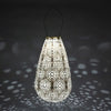 Allsop: Stella Blossom 14" Teardrop Solar Lantern Pearl