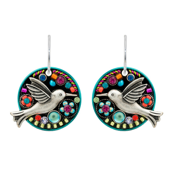 Firefly: Round Hummingbird Earrings (E1091)