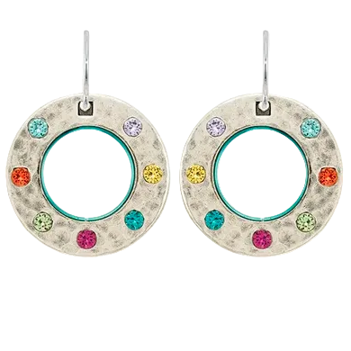 Firefly: Artisan Single Hoop Earrings Multicolor (E725-MC)