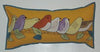 Natural Habitat: Applique/embo pillow, Birds on a limb