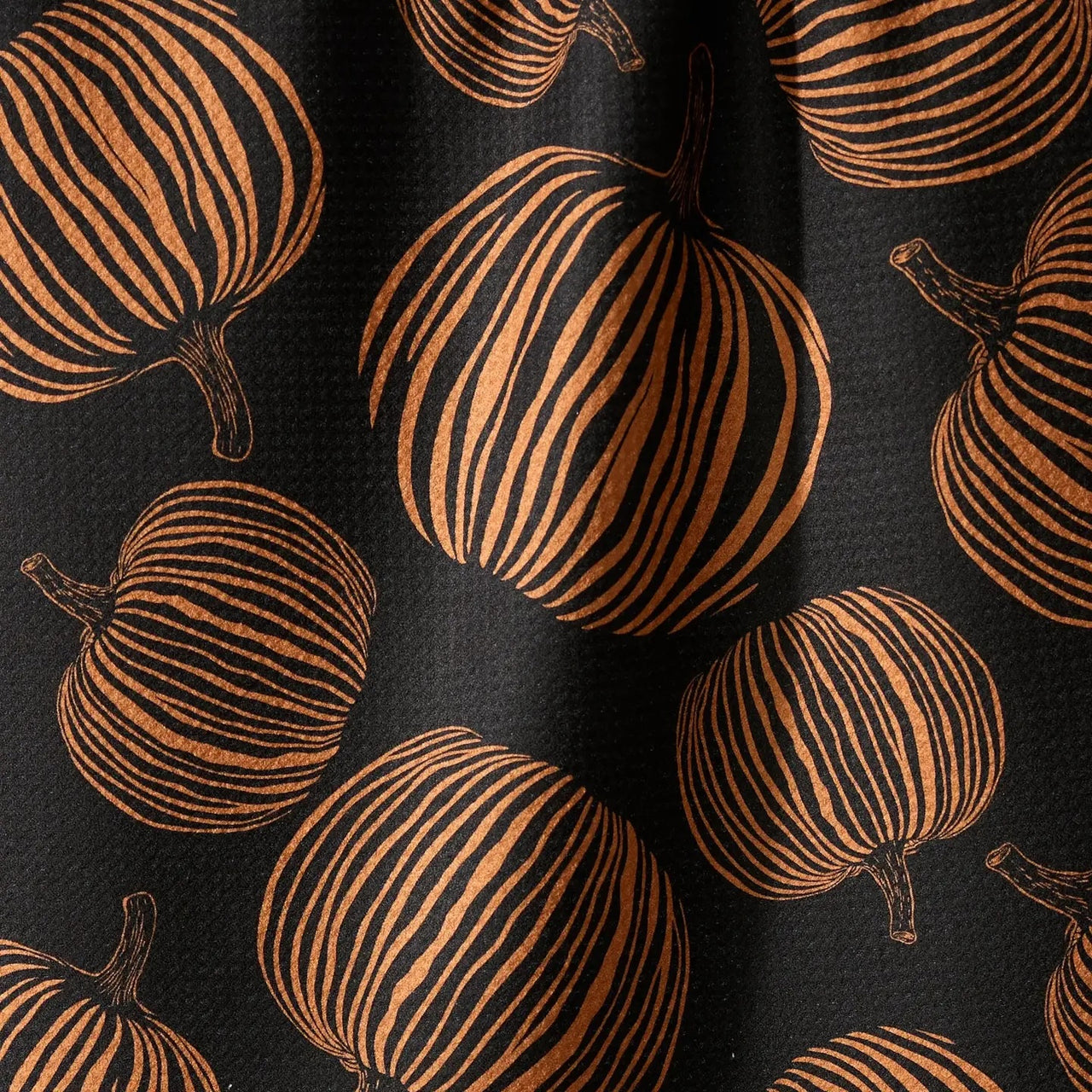 Geometry: Pumpkin Noir Tea Towel
