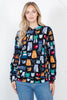 LA Soul: Cat Pullover Hoodie Black