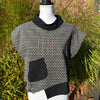 Yaza: Mock Neck Topper, Ikat