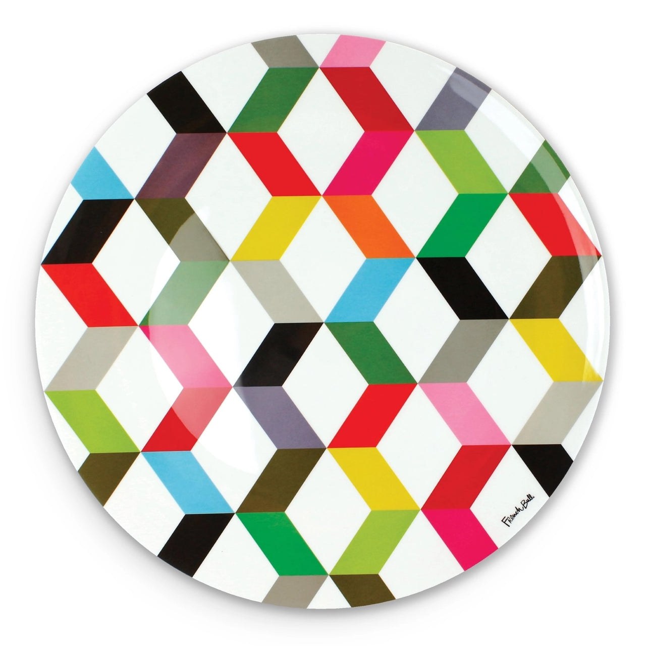 French Bull: Ziggy Round Platter 15.5"
