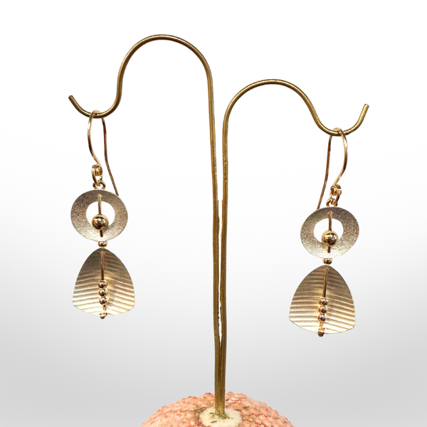 Carolyn Zakarija: Triangle & Circle Earrings