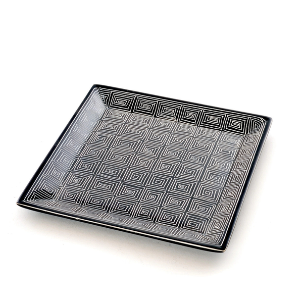 African Modern: Segou Squares Mudcloth Dish