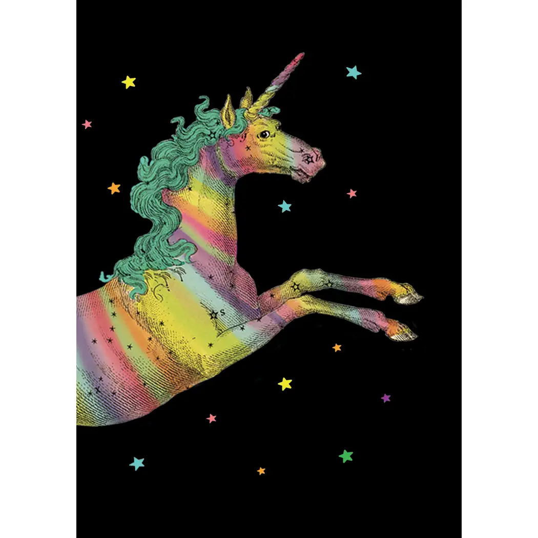 P. Flynn: Rainbow Unicorn Enclosure Card