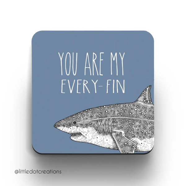 Little Dot Creations: You Are My Every Fin Coaster