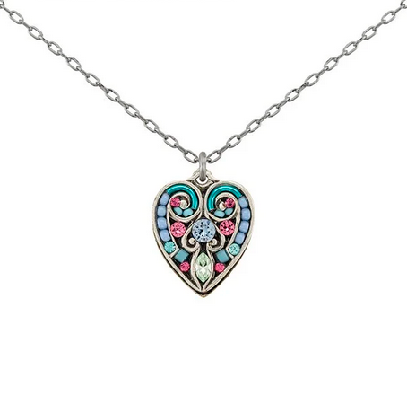 Firefly: Filigree Heart Large Necklace (9199-MC)