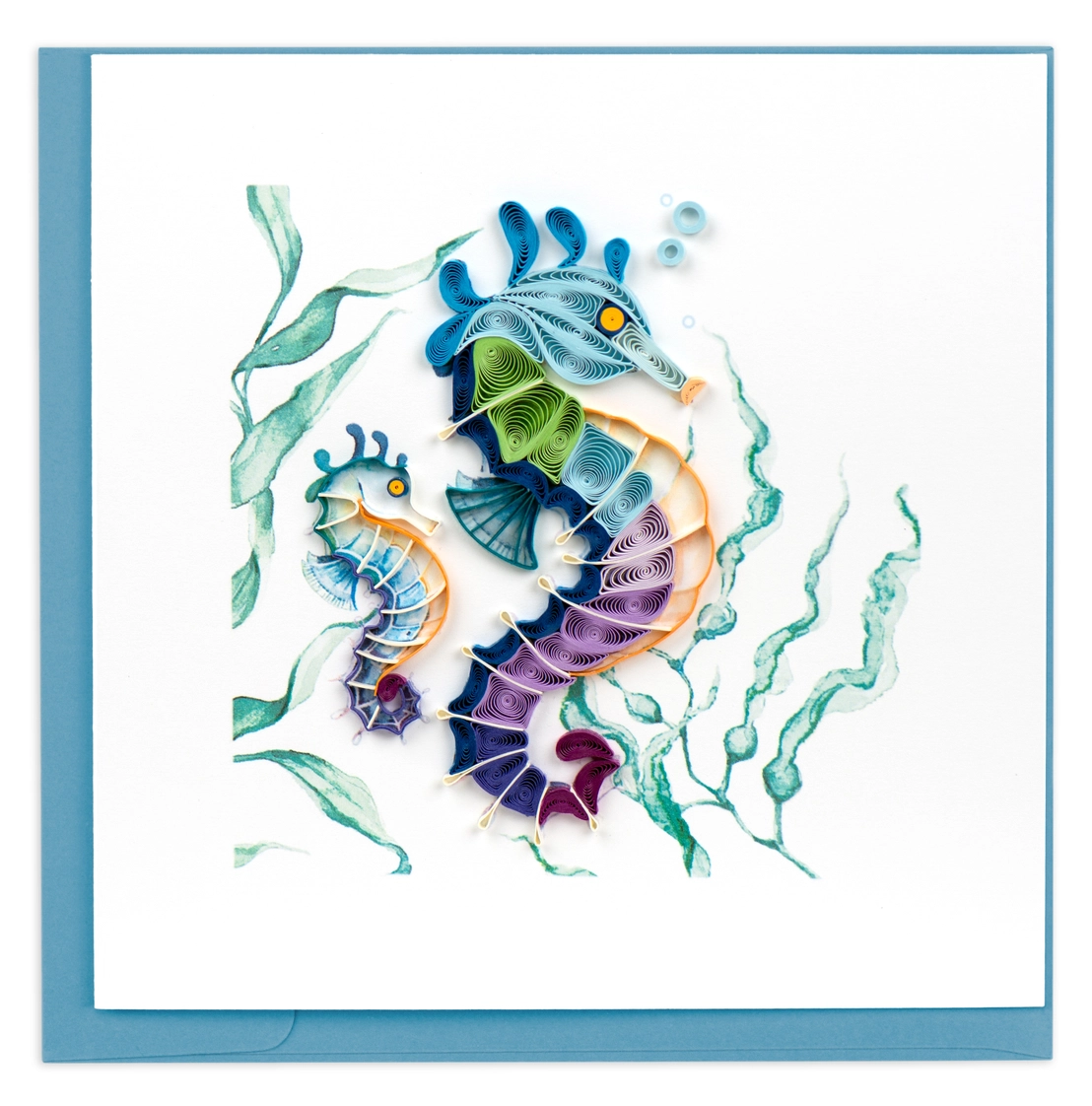Quilling Card: Seahorse