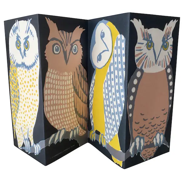 Cambridge Imprint: Wise Old Birds Concertina Card