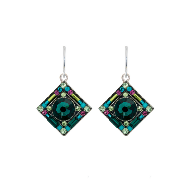 Firefly:  Contessa/Geometric Diamond Earrings (E341)