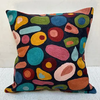 Natural Habitat: Chain stitch pillow & insert, Kandinsky