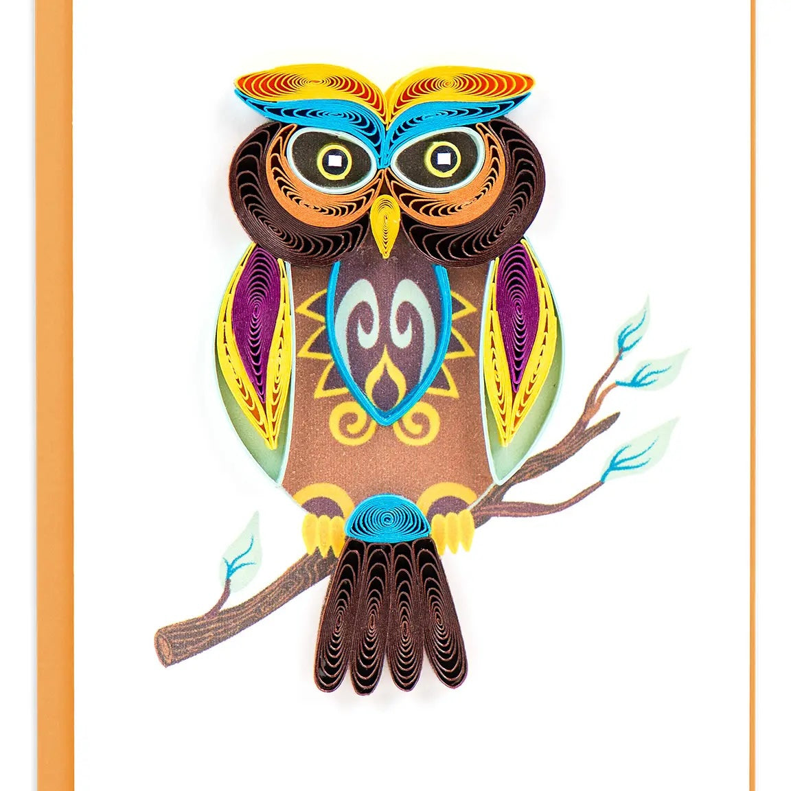 Quillling Card: Decorative Owl Mini Enclosure Card