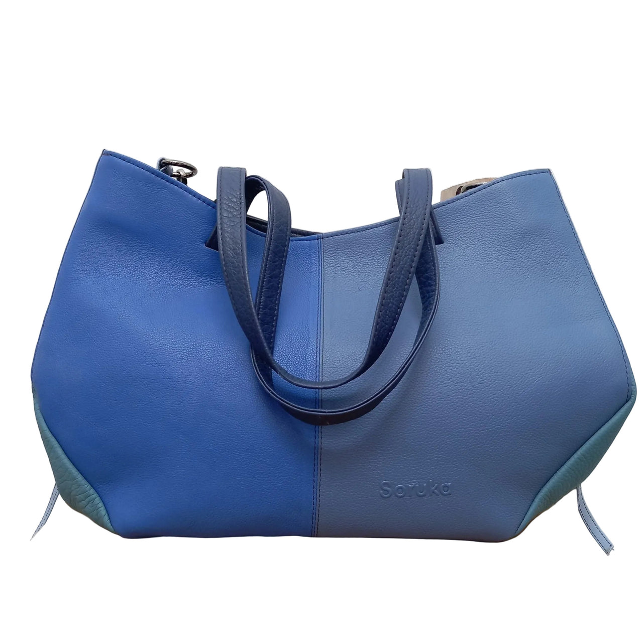 Soruka: Alexandra Blue Split Handbag