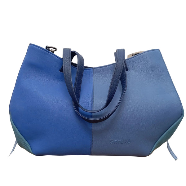 Soruka: Alexandra Blue Split Handbag